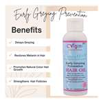 Vigini Natural Early Zero Anti Grey Greying Prevention Hair Oil